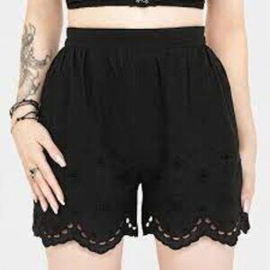 Synthweb Cotton Broderie Hem Shorts Distubia size 6